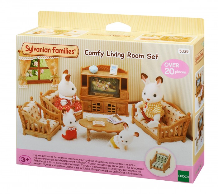 Набор sylvanian families мягкая мебель для гостиной