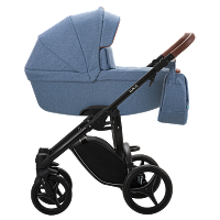 Bebetto Детская коляска 2 в 1 Luca / цвет синий 13, рама черная					