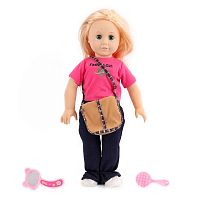 King Time Кукла "Девчонка с сумочкой", 45 см					