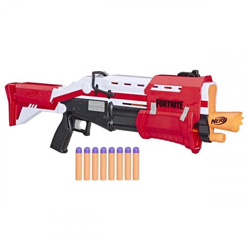 Hasbro Nerf Игрушка бластер Fortnite Дробовик / цвет  красно-белый