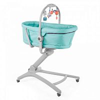 Chicco Кроватка-стульчик Baby Hug 4 в 1 / цвет Aquarelle/Голубой					
