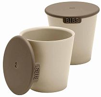 Bibs Набор стаканов с крышкой Cup Set, 2 штуки / цвет Vanilla (ваниль)					