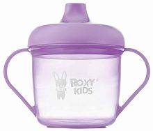 Roxy-Kids Кружка-поильник с носиком, 180 мл / цвет лавандовый					