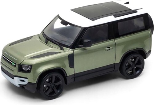 Welly Машинка Land Rover Defender 2020 / цвет зеленый