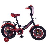 Велосипед детский двухколесный Lady Bug 14", цвет / черный-красный					