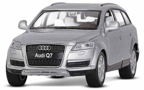 Автопанорама Инерционная металлическая машинка Audi Q7 / цвет серебряный