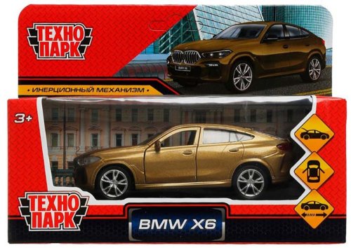 Технопарк Металлическая модель «BMW X6» / цвет золото