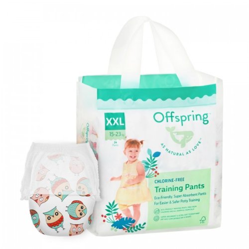 Offspring трусики-подгузники, XXL 15-23 кг. 24 шт./ расцветка Совы