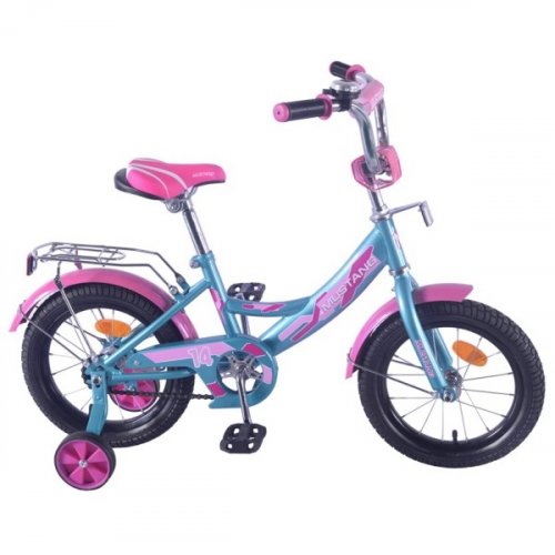 Mustang 283735 Велосипед детский 14" / цвет бирюзово-розовый