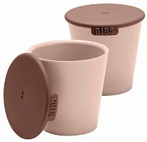 Bibs Набор стаканов с крышкой Cup Set, 2 штуки / цвет Blush (розовый)					