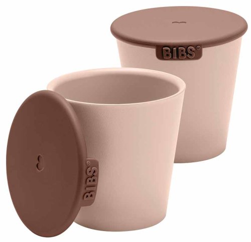 Bibs Набор стаканов с крышкой Cup Set, 2 штуки / цвет Blush (розовый)