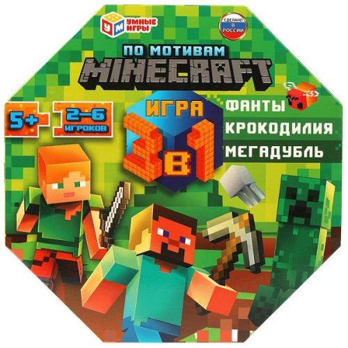 Умные игры Настольная игра «По мотивам Minecraft»